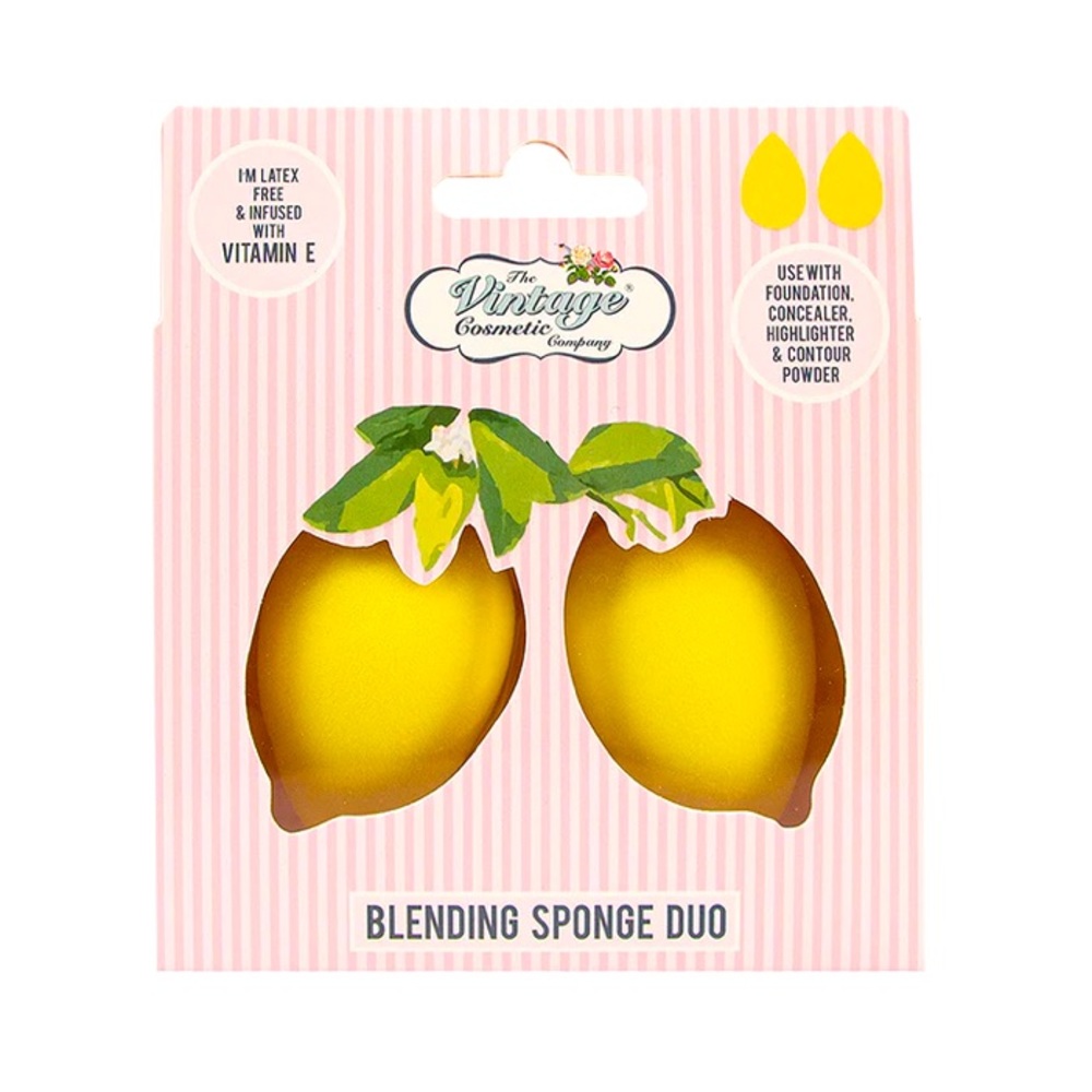 NWT 🍋 The Vintage Cosmetic Co. Blending Sponge Duo
